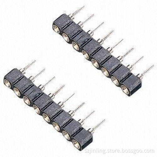 IC sockets 2.54mm pitch straight angle single row with 3.0 height